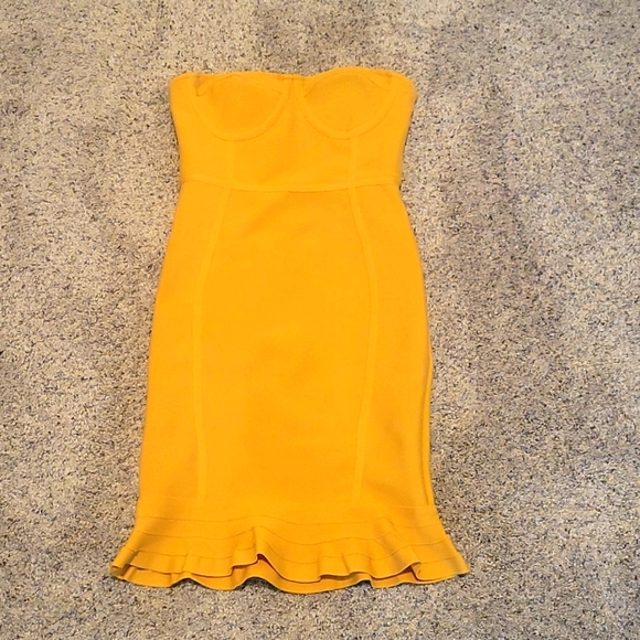 Mustard/Yellow Bandage dress. Size: S - Picture 1 of 5